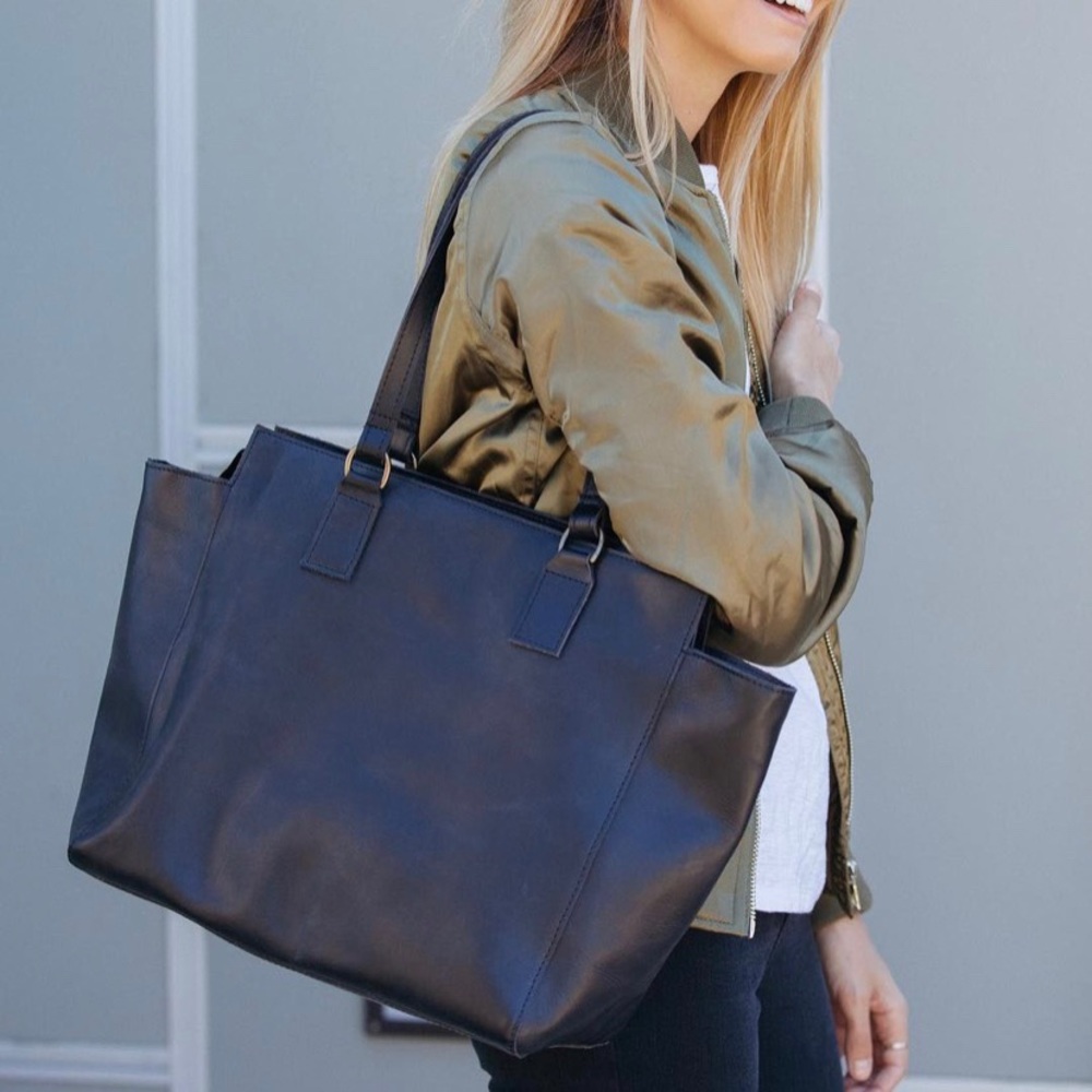 Mels Leather Carryall Tote